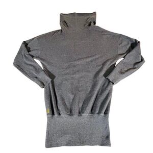 Lucy Funnel Neck Tunic‎ Sweatshirt Athleisure Pullover Top Gray Women's S